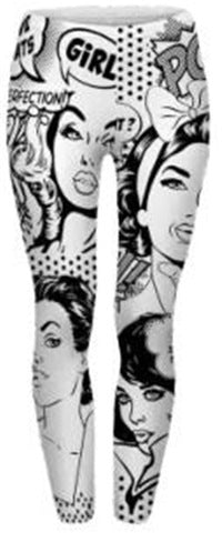 Damen Mandala-Ombre Leggings mit hohem Bund und formendem Stretch Shopy Nory