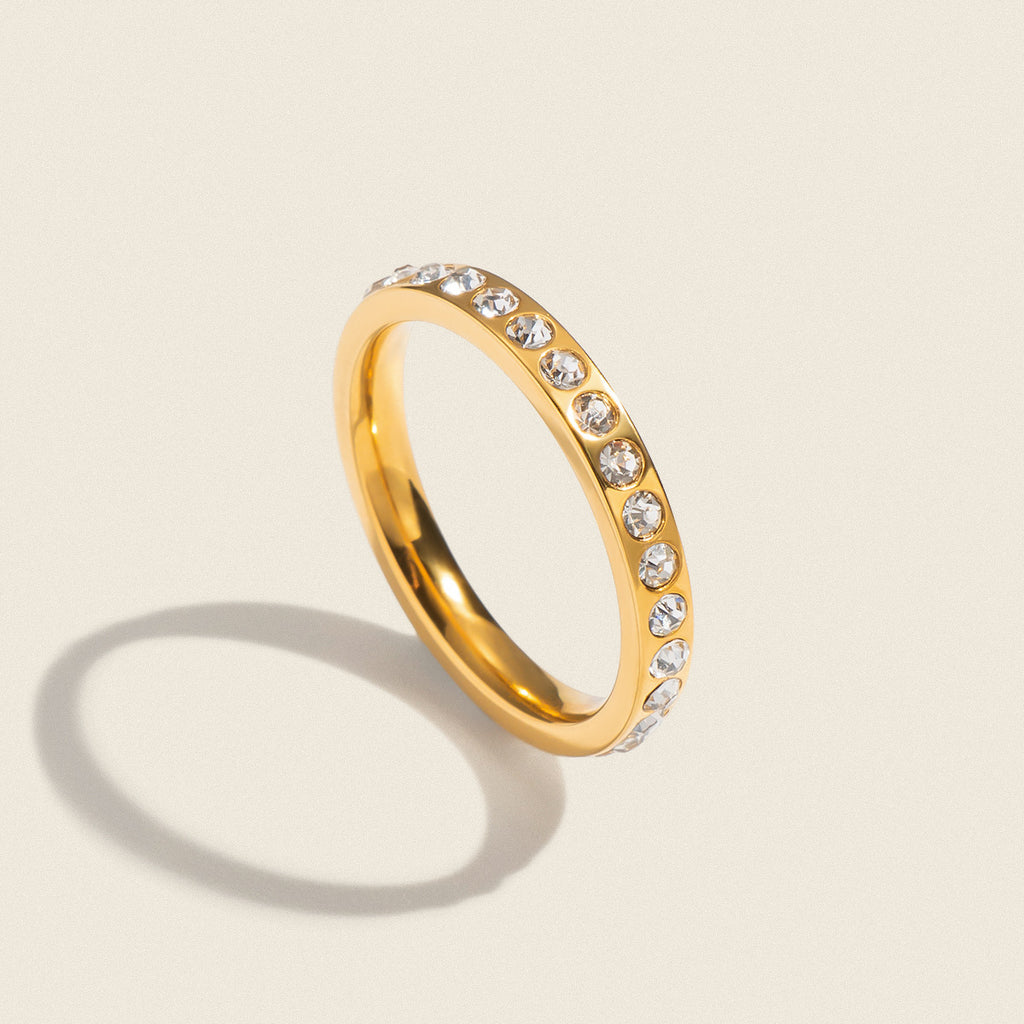 Damen Zirkonia Verlobungsring mit hypoallergenem Edelstahl Shop Nory