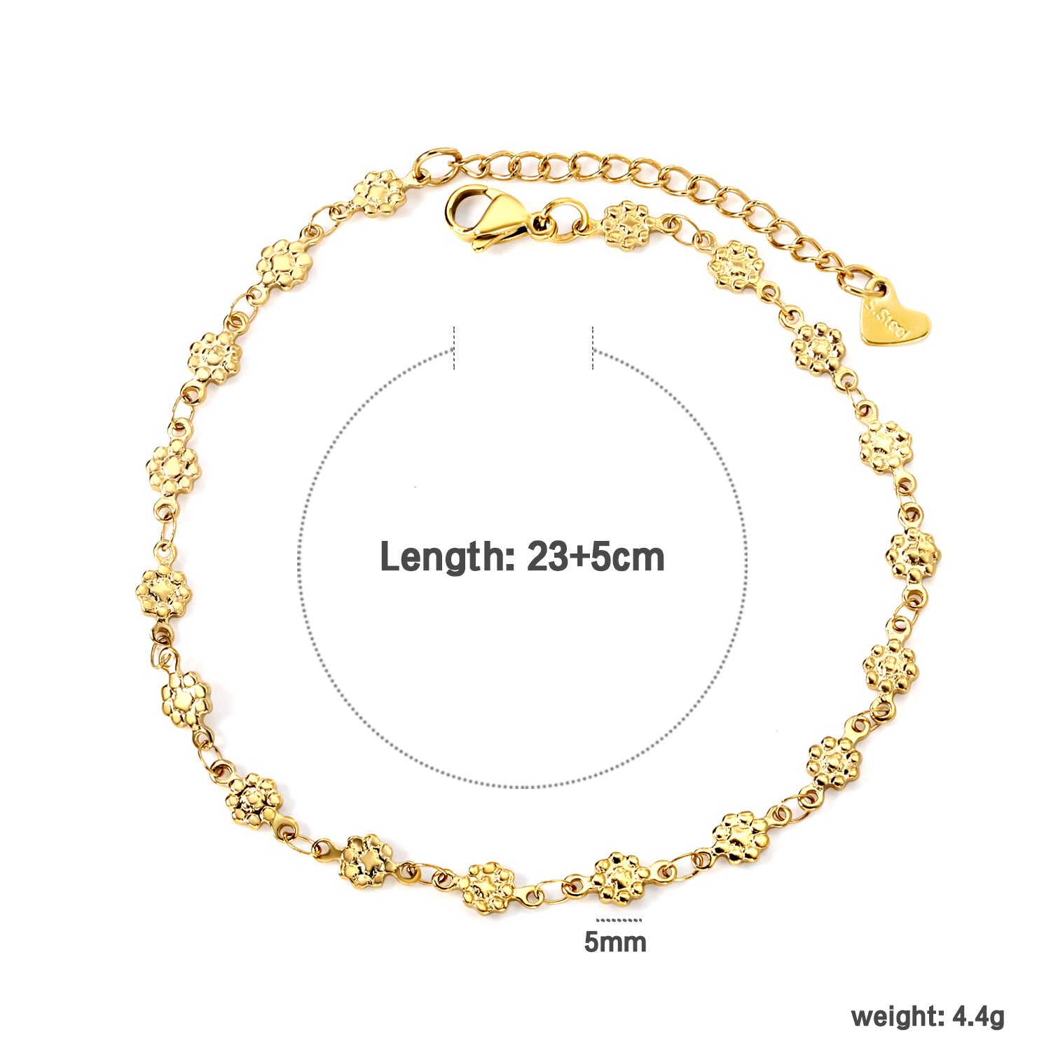 Damen Armband mit feinen Kugel- und Gliederdesign Shop Nory