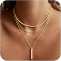 Damen Mehrlagige Halskette mit eleganten Designelementen Shop Nory