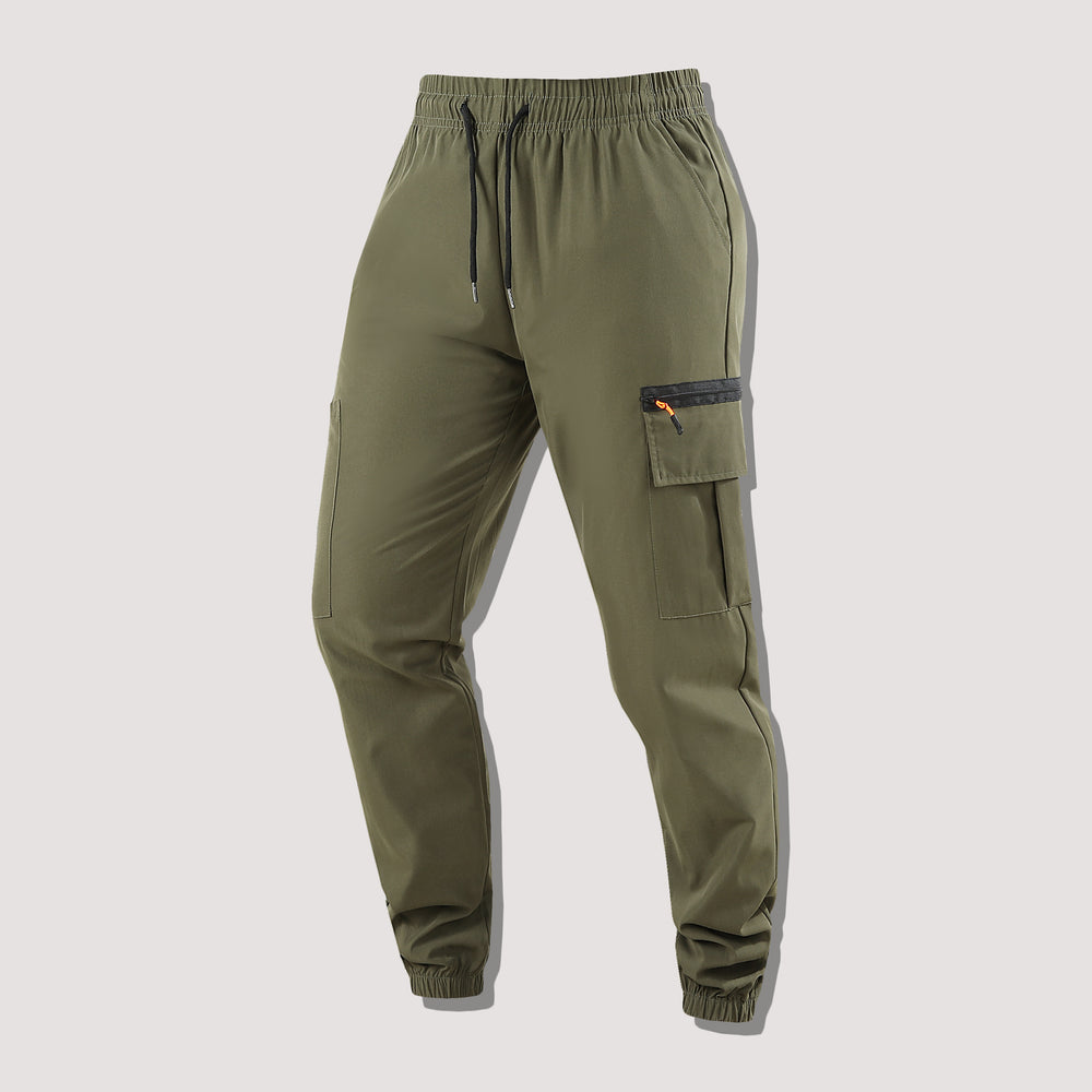 Herren Funktionale Cargo-Jogginghose mit Reißverschlusstasche und elastischem Bund Shop Nory