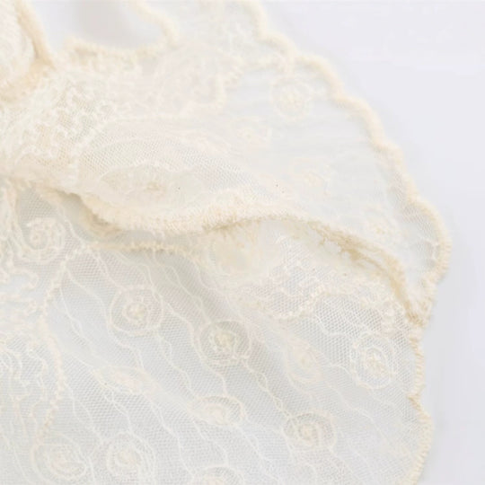 Damen Transparente Spitzenbluse im Peasant‑Stil mit Ballonärmeln Shop Nory