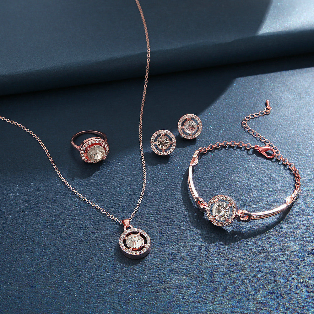Damen Schmuckset mit funkelndem Kristalldesign Shop Nory