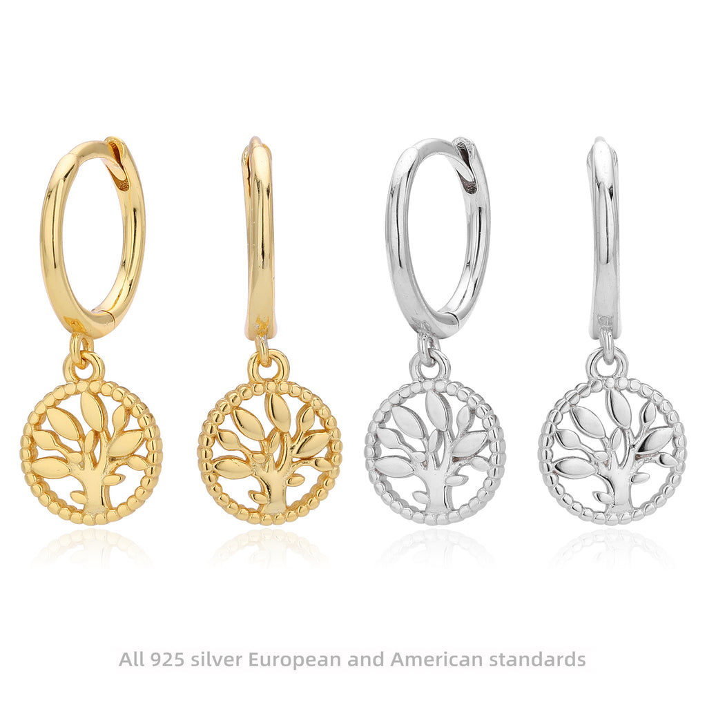 Damen Ohrringe mit Baum-Motiv Shop Nory