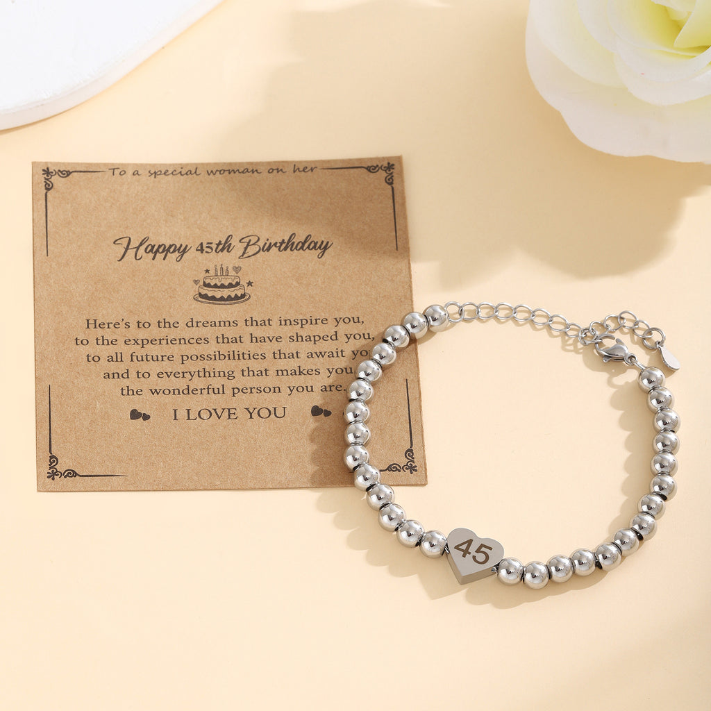 Damenarmband mit Herzanhänger und personalisierbarem Charm Shop Nory