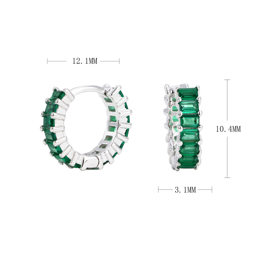 Damen Creolen mit tiefblauen Zirkonsteinen und luxuriösem Goldfinish Shop Nory