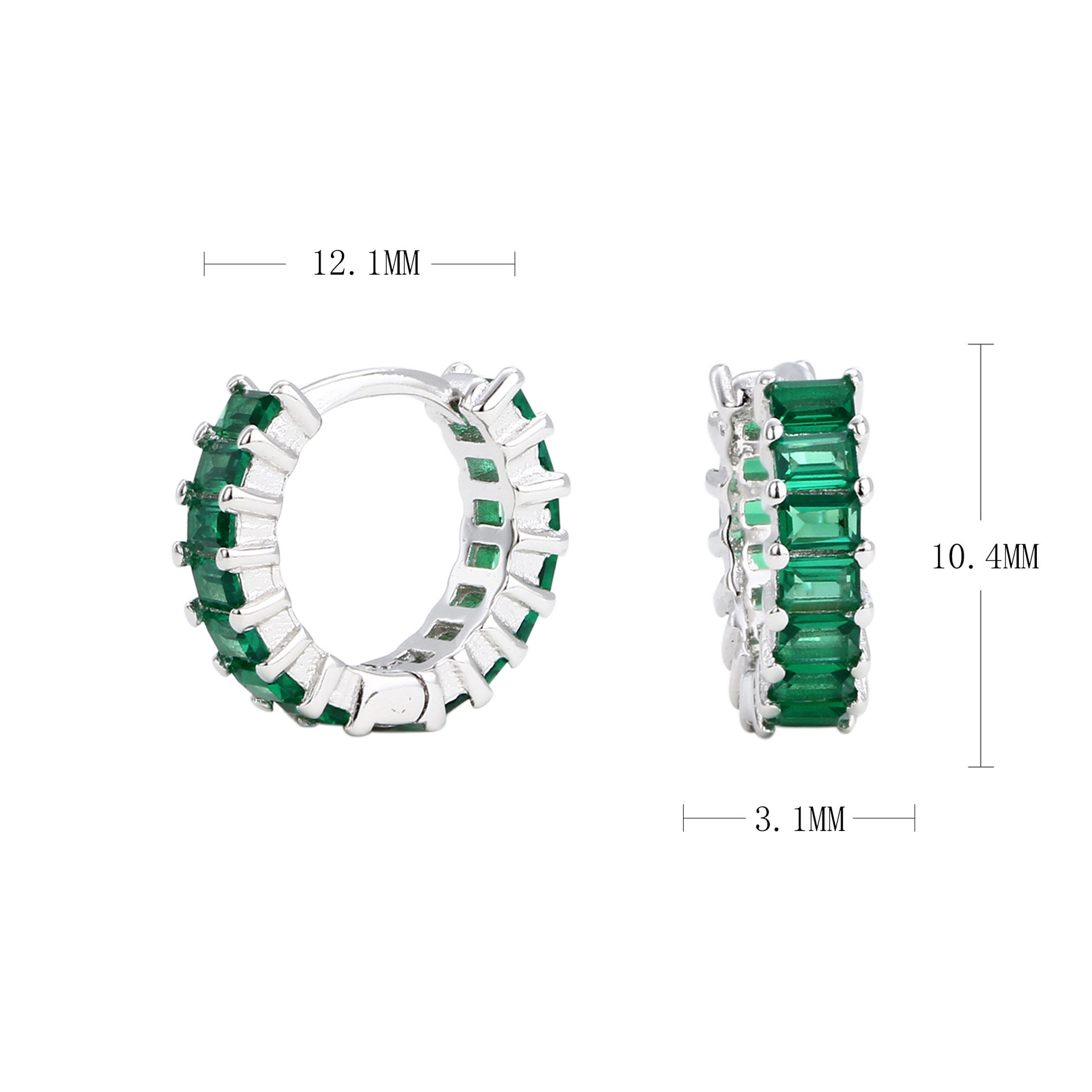 Damen Creolen mit tiefblauen Zirkonsteinen und luxuriösem Goldfinish Shop Nory