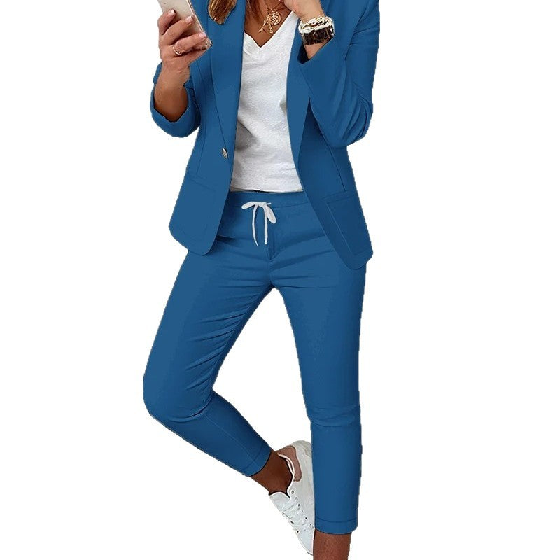 Damen Elegantes Blazer-Set mit bequemen Jogginghose Shop Nory