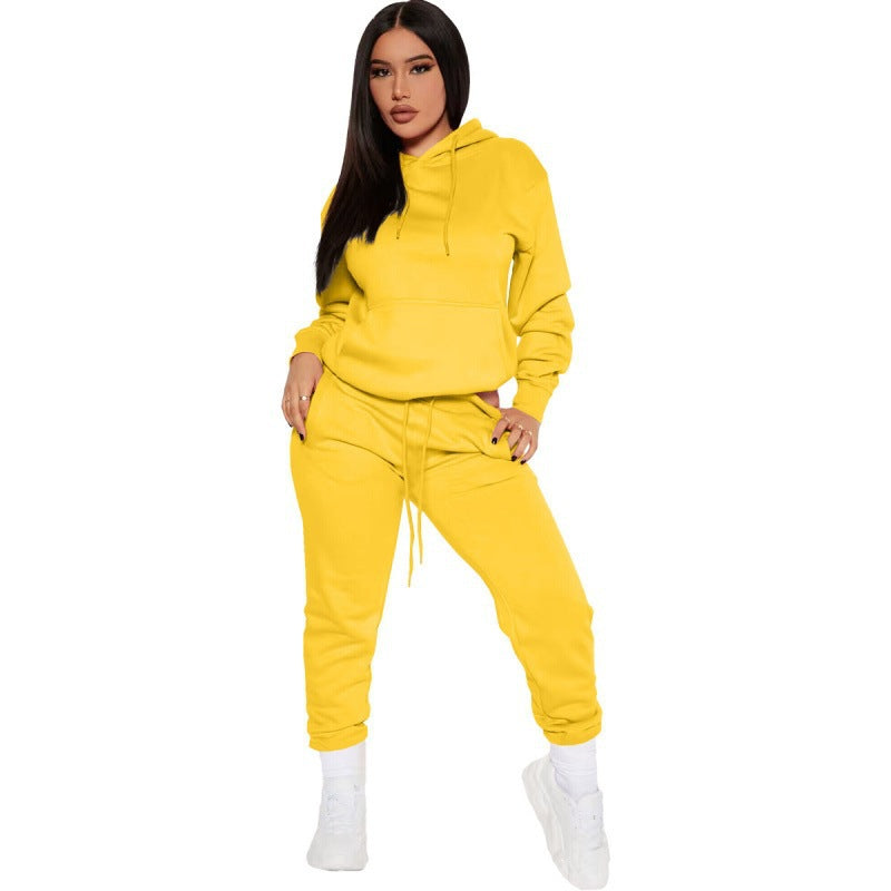 Damen nan zweiteiliges Lounge-Set mit Kapuzenpullover und High-Waist Jogginghose aus weichem French Terry Shop Nory