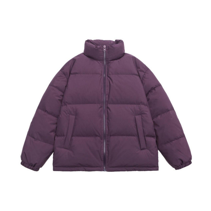 Unisex Oversize Stepp-Winterjacke mit Stehkragen, durchgehendem Reißverschluss und elastischen Bündchen Shop Nory