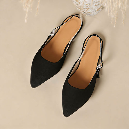 Damen Elegante Slingback-Pumps mit modischem Ketten-Detail