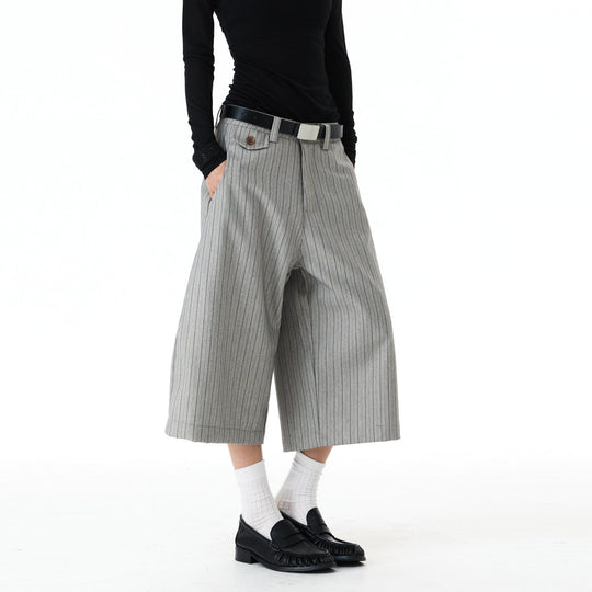 Damen Weitgeschnittene Streifenhose Shop Nory
