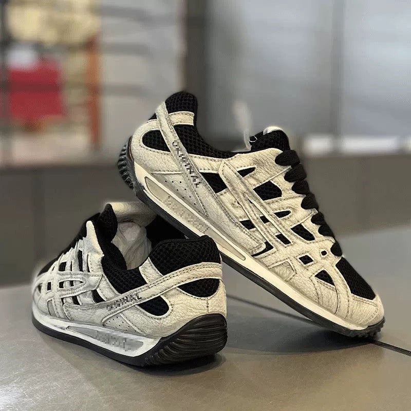 Herren Atmungsaktiver Retro-Laufsneaker mit Mesh- und Wildleder-Overlays Shop Nory