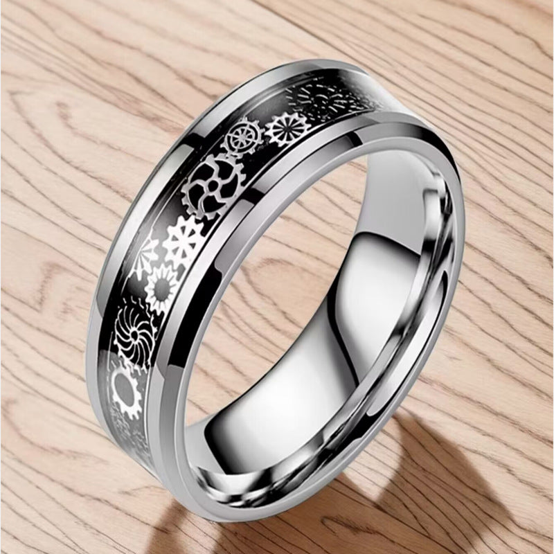 Herren Ring mit kunstvollem Mechanikdesign Shop Nory