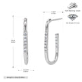 Damen Ohrhänger mit funkelnden Zirkon-Akzenten aus 925 Sterling Silber Shop Nory 1782843558