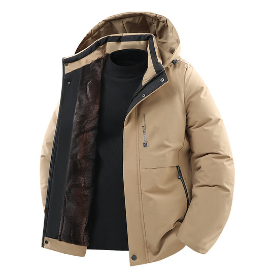 Herren Stylische Winterjacke mit Kunstfell Shop Nory