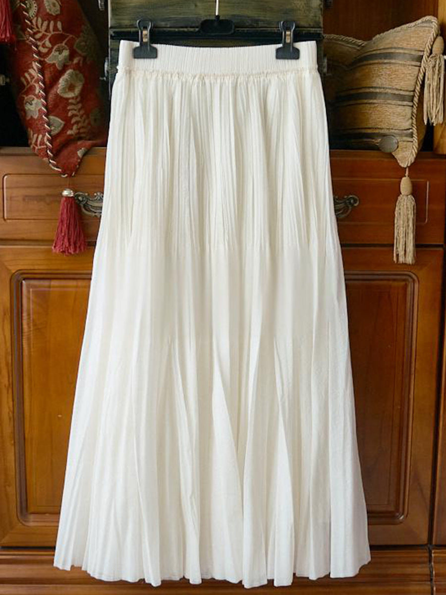 Damen Eleganter und fließender Maxirock Shop Nory