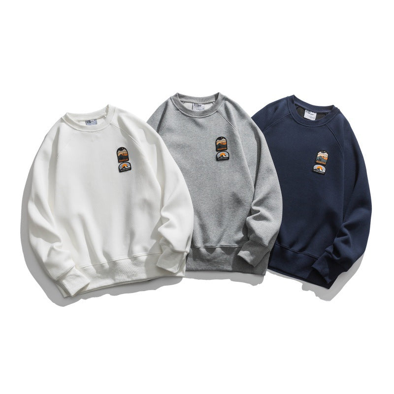 Unisex Oversize-Sweatshirt mit Raglanärmeln und Berg-Patch Shop Nory