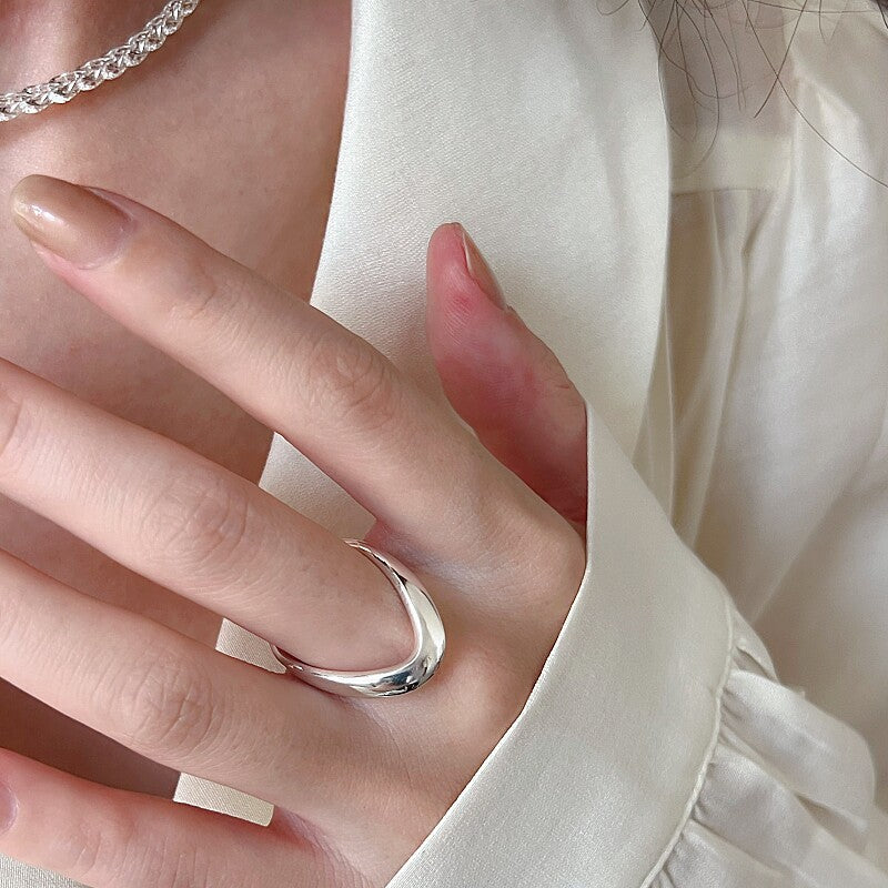 Damen eleganter offener Ring aus hochwertigem Edelstahl Shop Nory