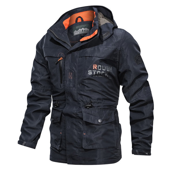 Herren wasserabweisender Fieldparka im Utility‑Style mit Kapuze und verstellbarer Taillenpassform Shop Nory