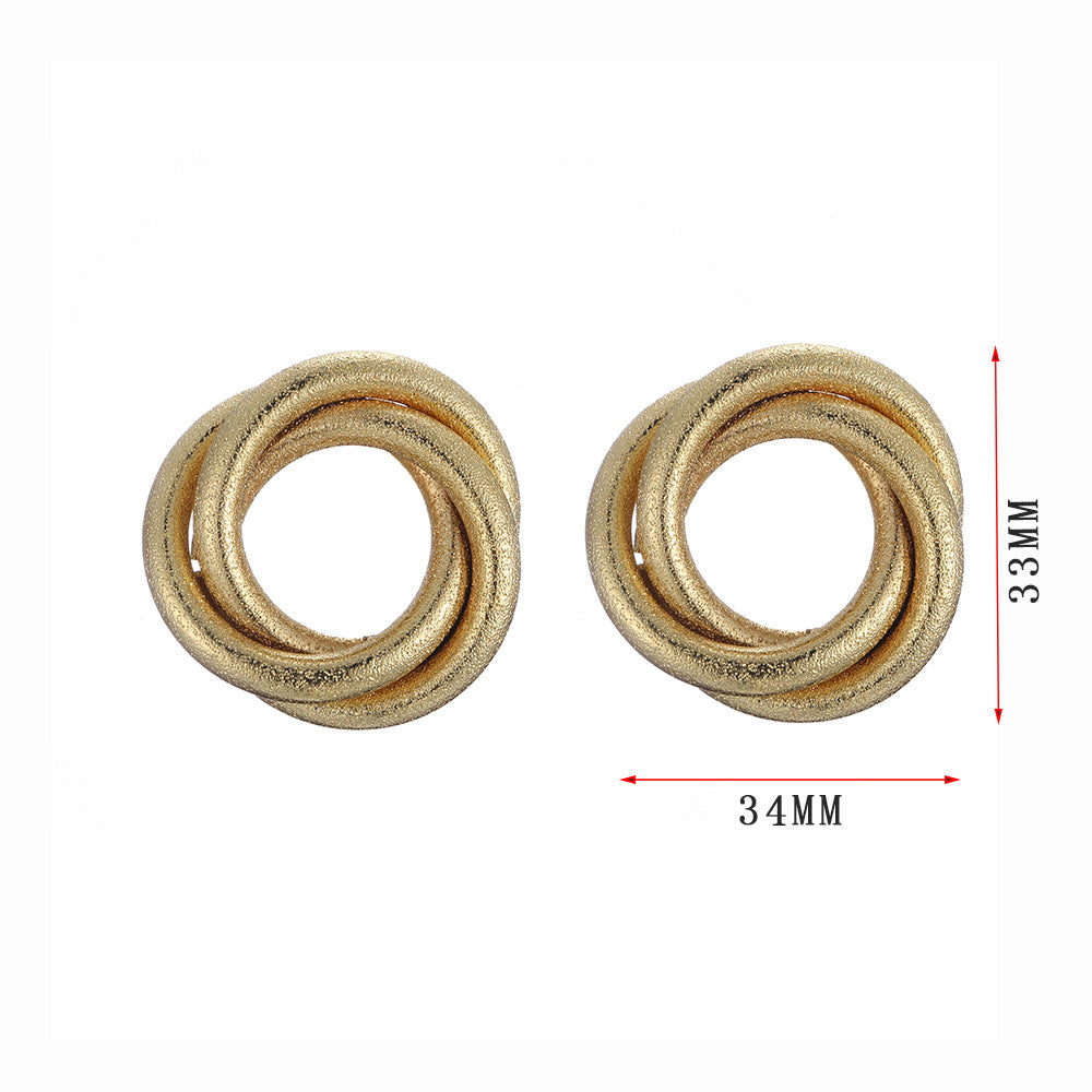 Damen Ohrclips mit kunstvollem geflochtenem Design Shop Nory