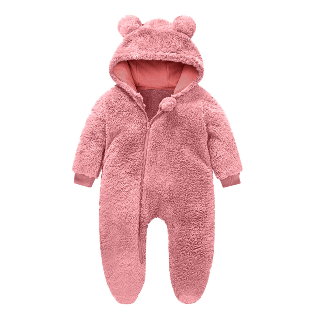 Kleinkind Fleece Overall mit Bärenohren