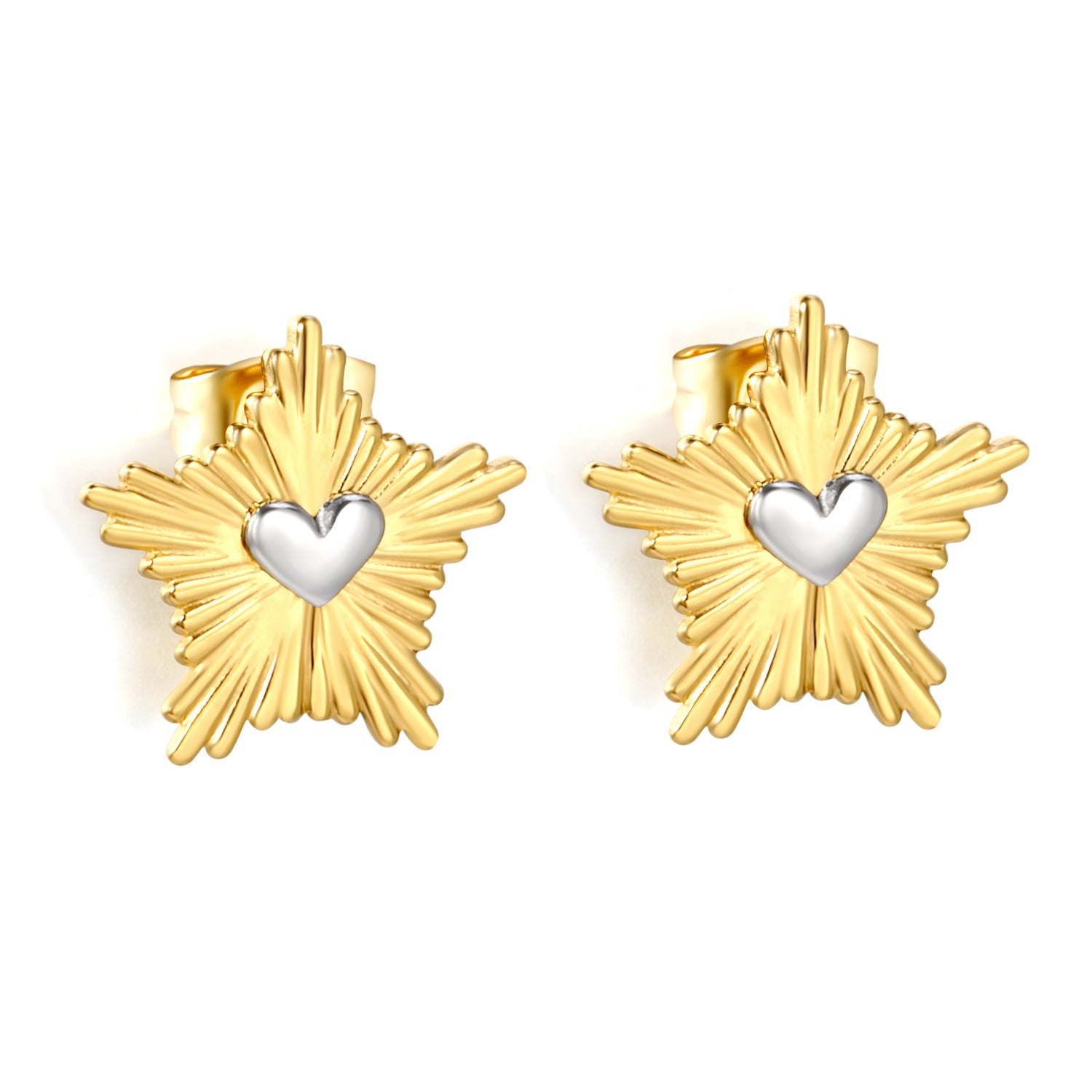 Damen Ring mit herzförmigem Anhänger und eleganter Zierde Shop Nory