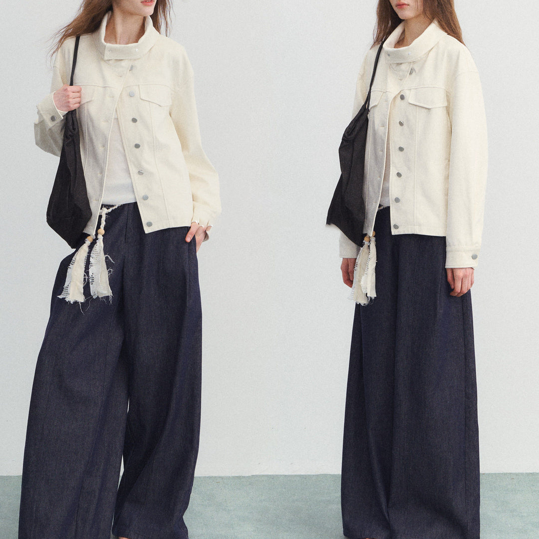 Damen Modische Übergangsjacke mit hochgeschlossenem Kragen Shop Nory