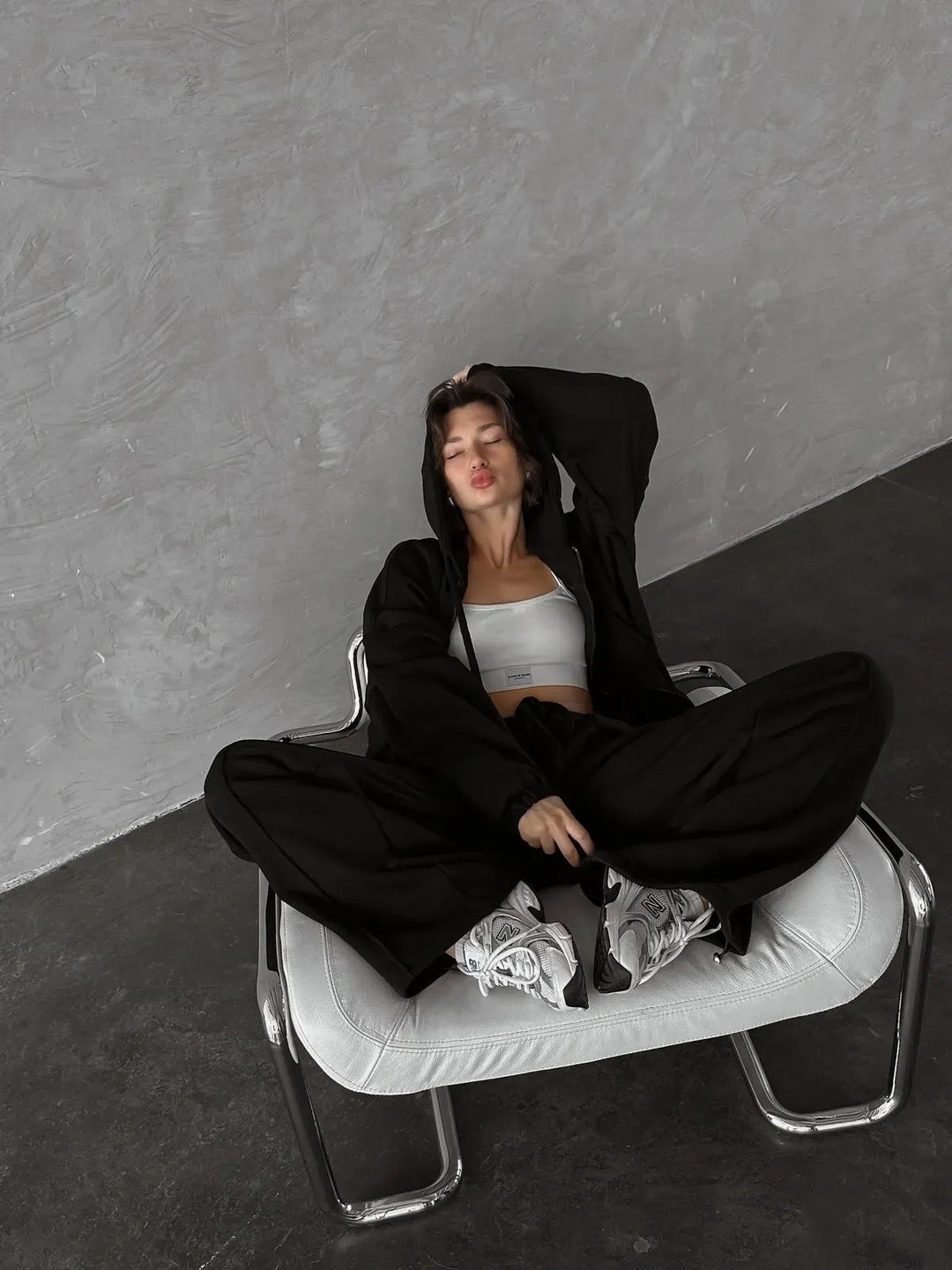 Damen Sweatanzug mit Jogginghose Set Shopnory