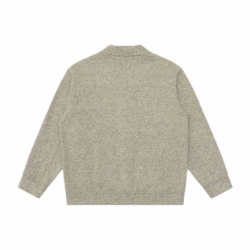 Unisex Oversize-Strickcardigan mit V‑Ausschnitt, durchgehender Knopfleiste und aufgesetzten Eingrifftaschen Shop Nory