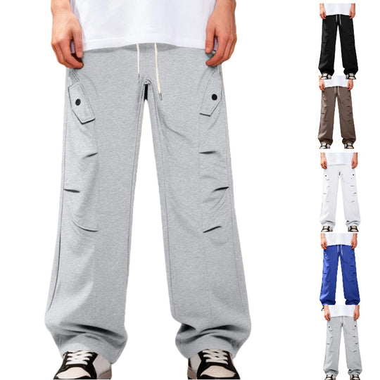 Herren Oversize-Cargo-Hose im Utility-Streetwear-Look mit Tunnelzug und Klappentaschen Shop Nory