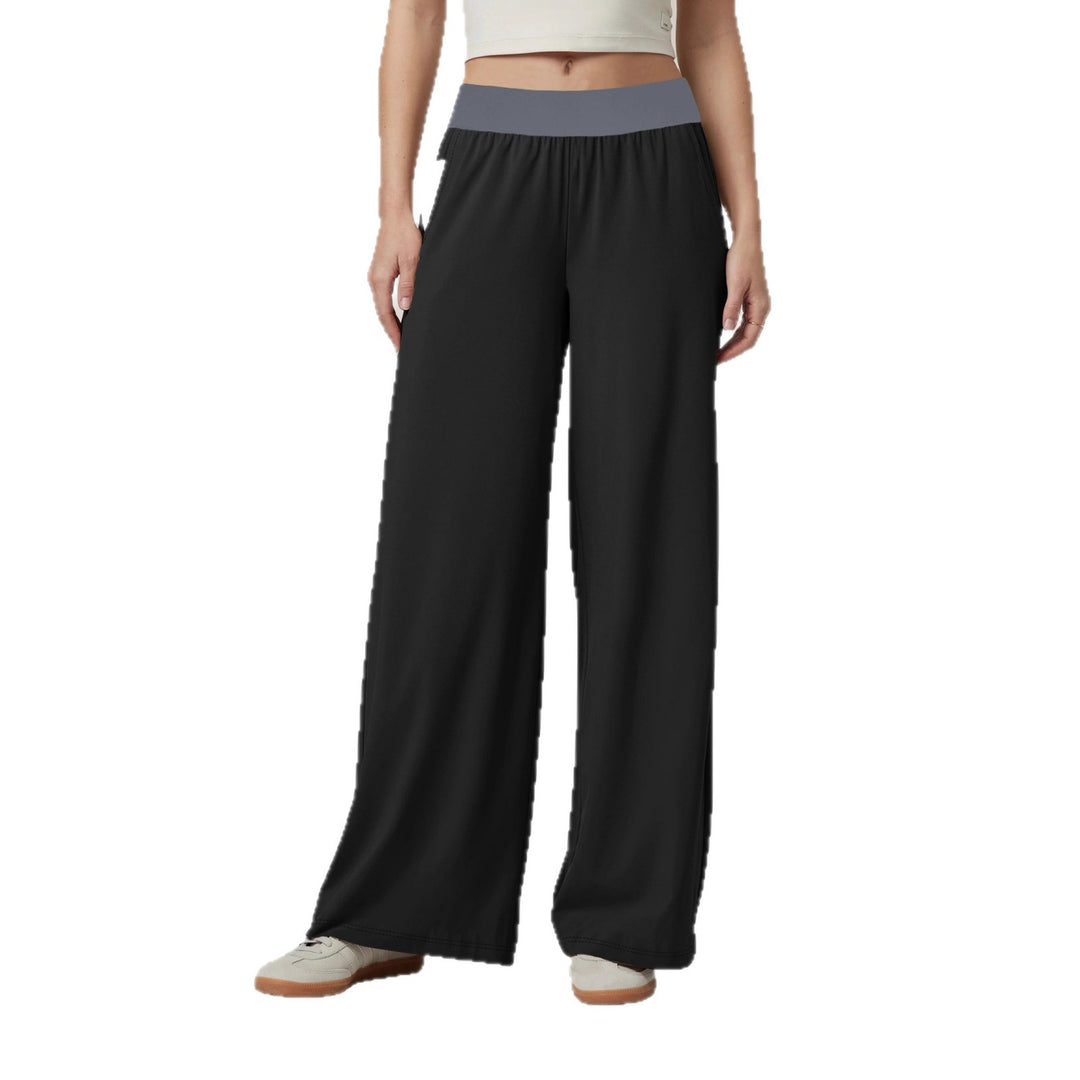Damen Weite Komfort-Loungehose mit hohem Softbund und Seitentaschen Shopy Nory
