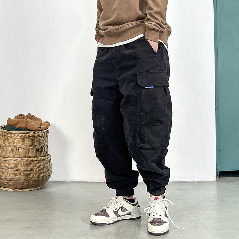 Herren Cargohose im Camouflage-Utility-Stil mit geradem Bein und robustem Canvas Shop Nory