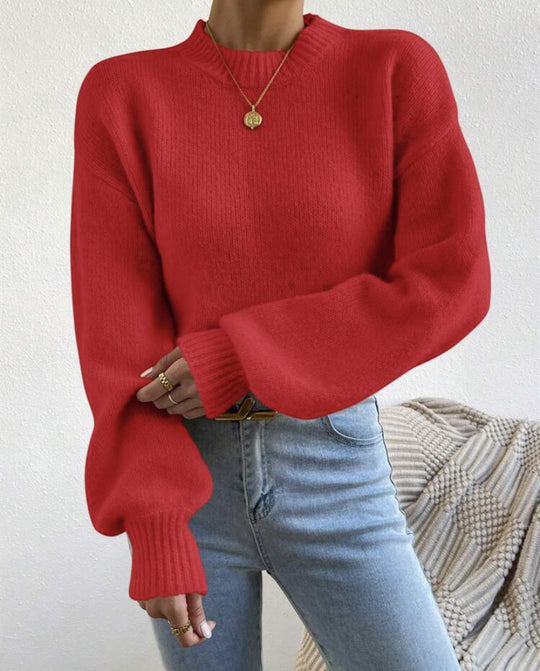 Damen Oversize Feinstrickpullover mit angedeutetem Mohair‑Effekt und verlängerten Rippbündchen Shop Nory
