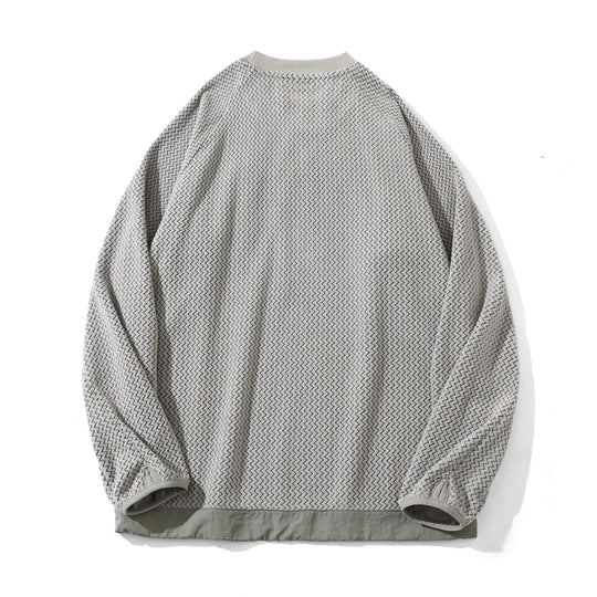 Unisex Strukturiertes Waffel‑Sweatshirt mit Brustzipptasche Shop Nory