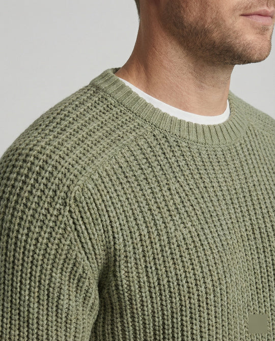 Herren Grobstrick Pullover mit Rundhalsausschnitt und lässigem Schnitt