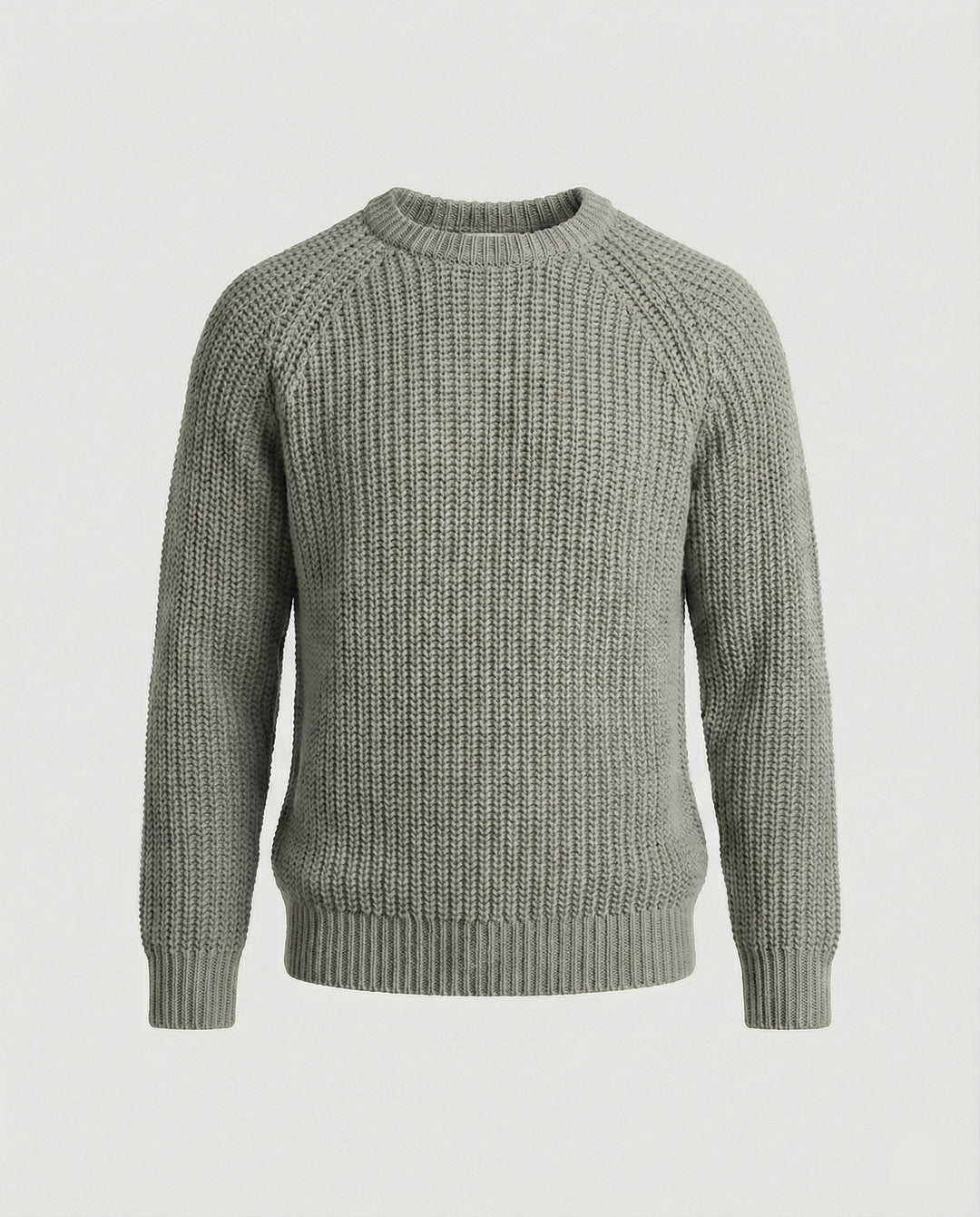 Herren Grobstrick Pullover mit Rundhalsausschnitt und lässigem Schnitt