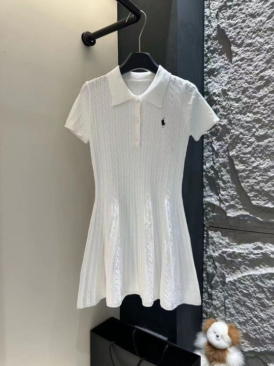 Damen Elegantes Polokleid Shop Nory