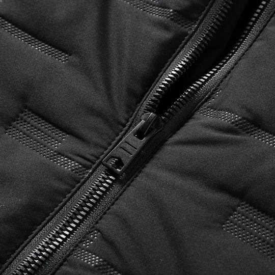 Herren Gefütterte Steppjacke mit Kapuze und geometrischer Steppung Shop Nory