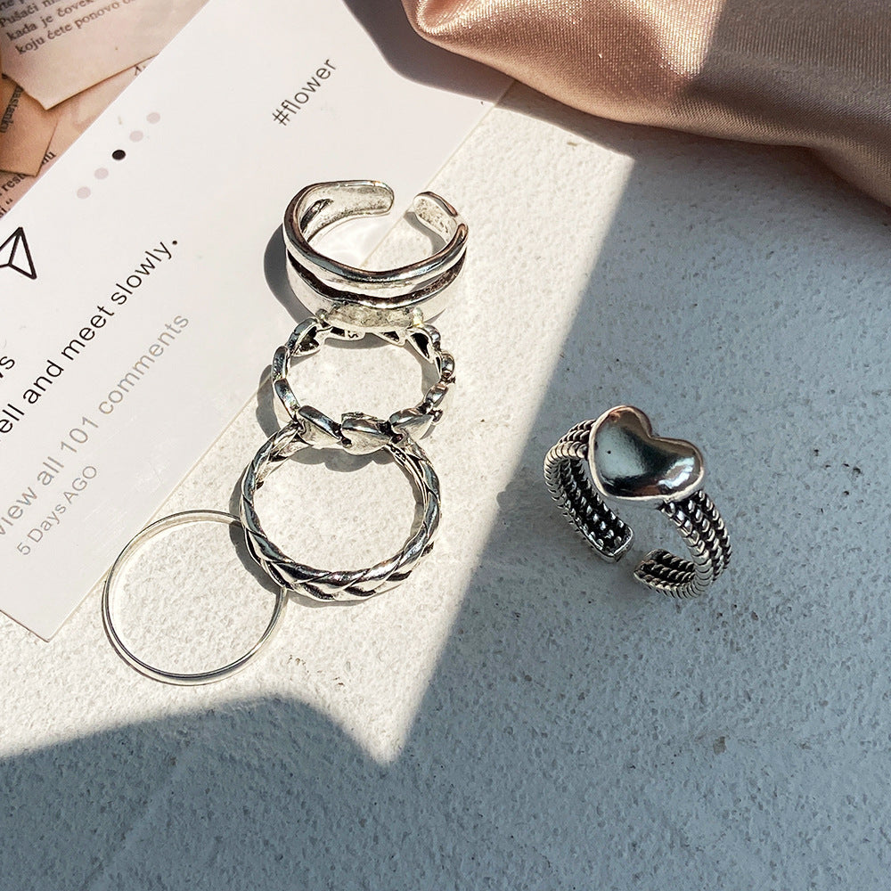 Damen Ring-Set mit einzigartigen Designs und kraftvollen Akzenten Shop Nory