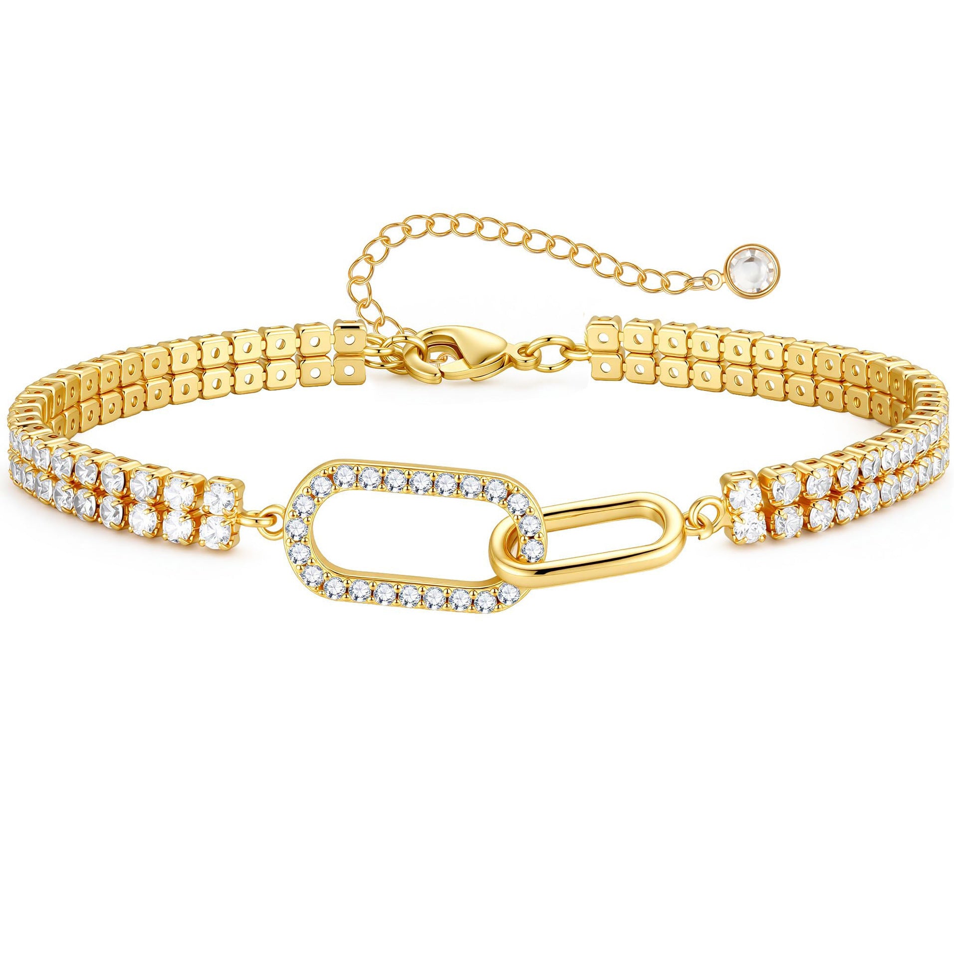 Damen Armband mit funkelndem Unendlichkeitssymbol und eleganter Kettengestaltung Shop Nory