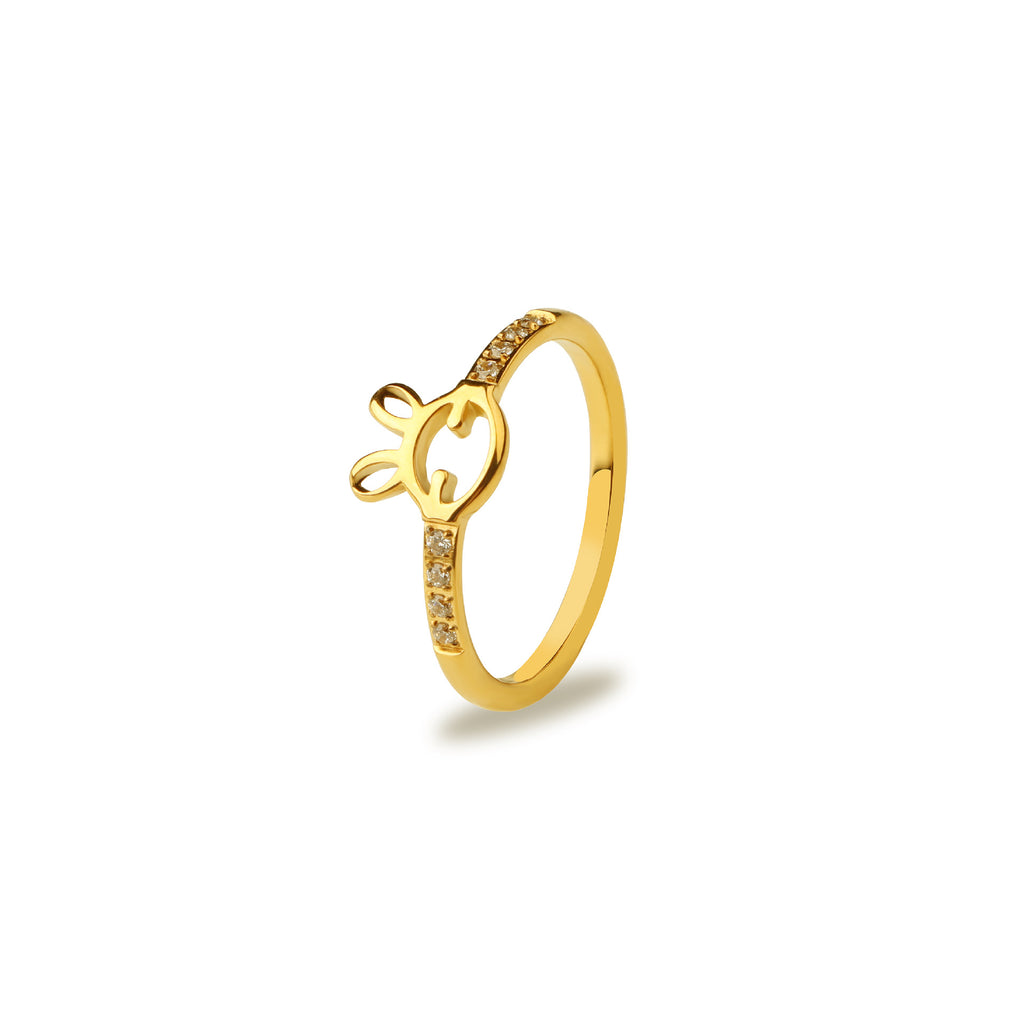 Damen eleganter Ring mit filigranem Design und funkelnden Zirkonia Shop Nory