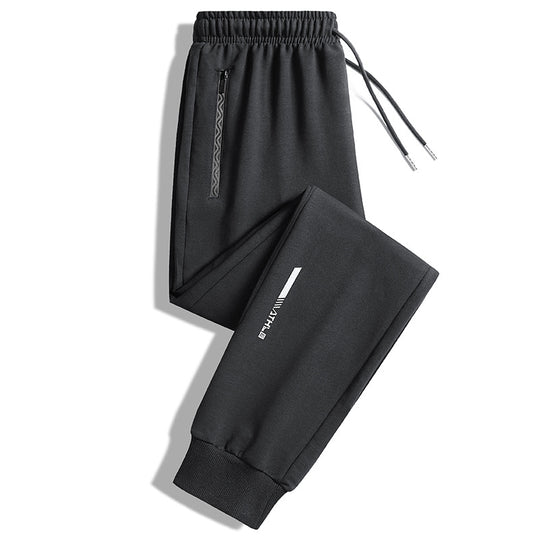 Herren Slim-Fit Performance-Jogginghose mit Reißverschlusstaschen, elastischem Bund und Bündchen Shop Nory