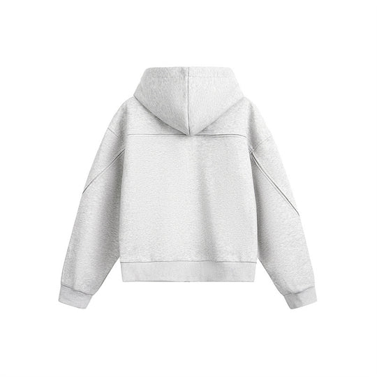 Unisex Oversize Kapuzen-Sweatjacke mit Reißverschluss und verdeckten Seitentaschen Shop Nory