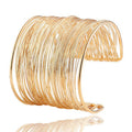 Damen Armreif aus elegantem, geschwungenem Drahtdesign Shop Nory