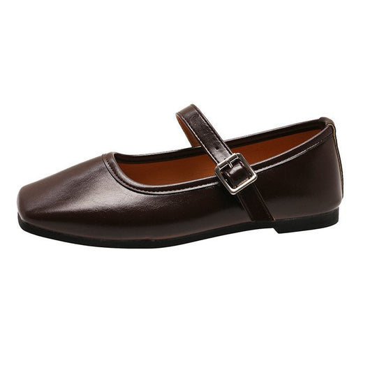 Damen Ballerinas mit verstellbarem Schnallenriemen und elegantem Design