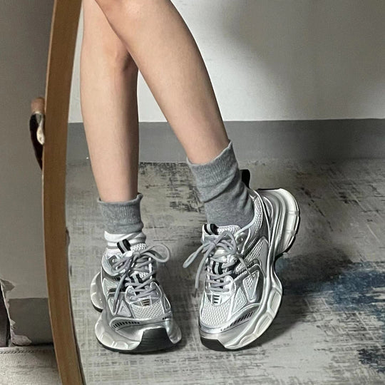 Damen Sportliche Sneakers im modernen Design mit stoßdämpfender Sohle