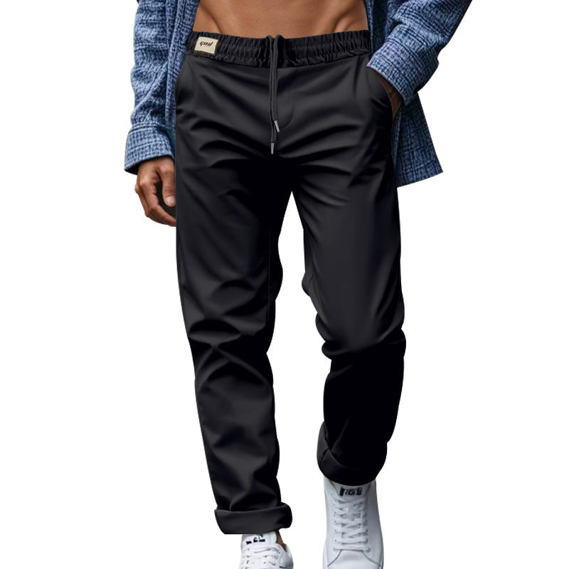 Herren elegante Freizeithose mit lockerem Schnitt und atmungsaktiver Struktur