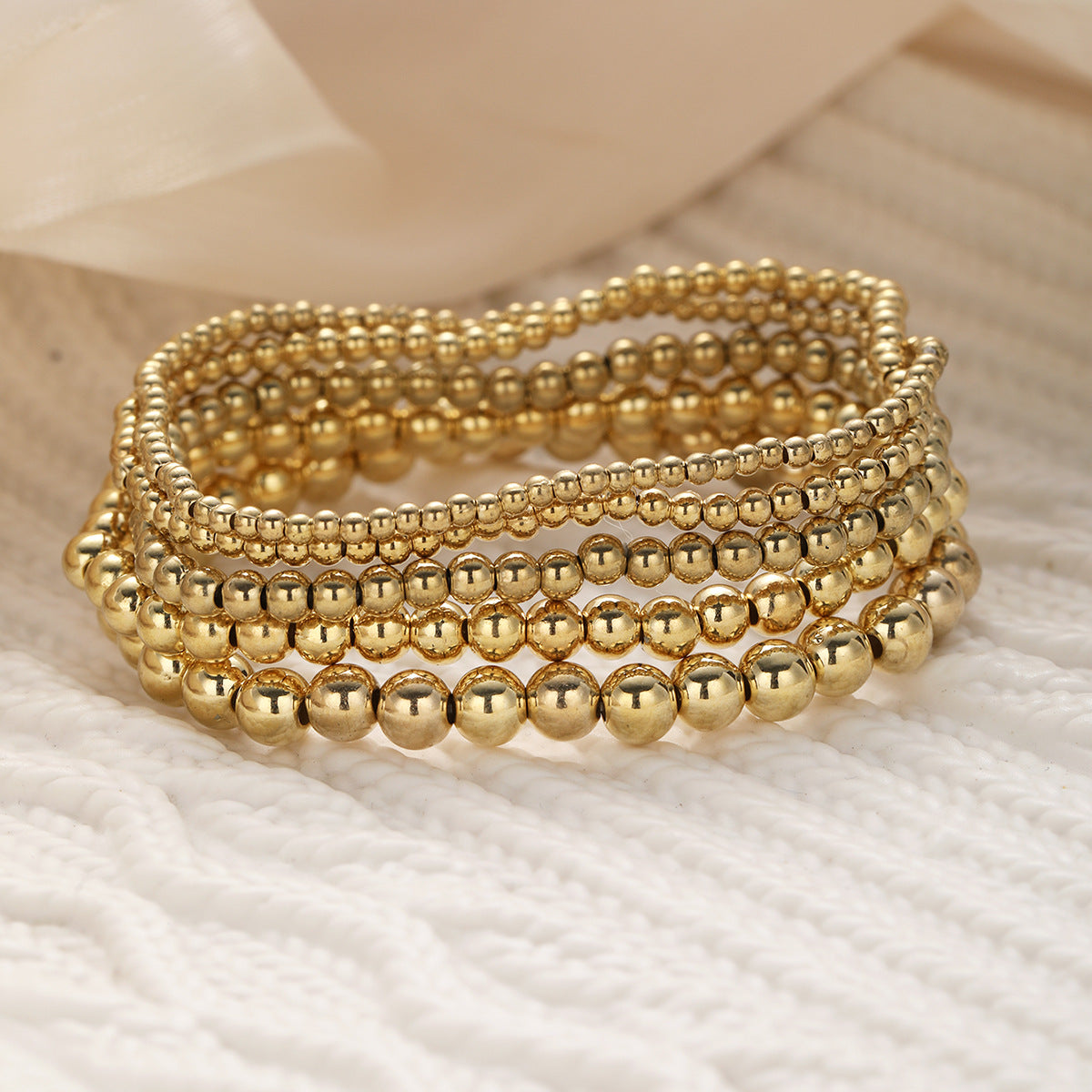 Damen-Armband-Set mit eleganten, filigranen Kugeln Shop Nory