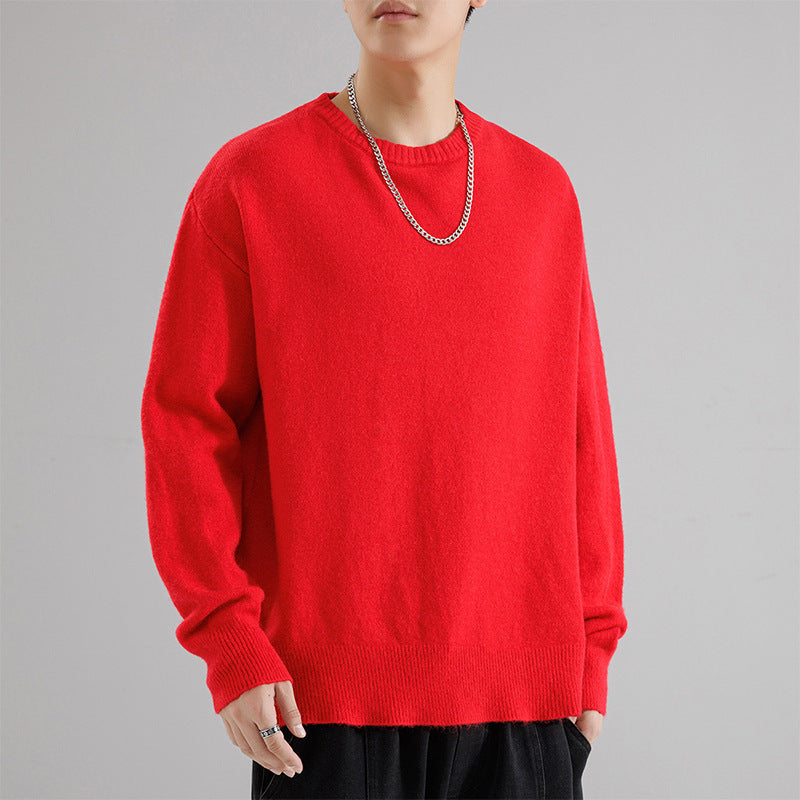 Herren Oversize Rundhalspullover aus weichem Feinstrick Shop Nory
